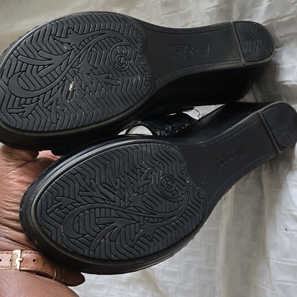 Alegria Women's Hologram Wedge Sandals Summer Shoes Size 38 - Picture 7 of 9